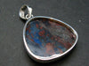 Bustamite & Richterite Silver Pendant from South Africa - 1.4" - 7.12 Grams