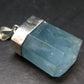 Aquamarine Gem Sterling Silver Pendant From Brazil - 1.8" - 20.10 Grams