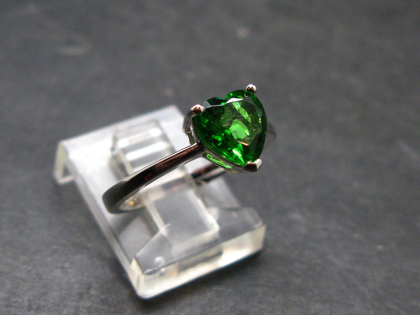 Helenite Gaia Stone Gem Sterling Silver Ring From Washington - Size 6 - 0.88 Carats
