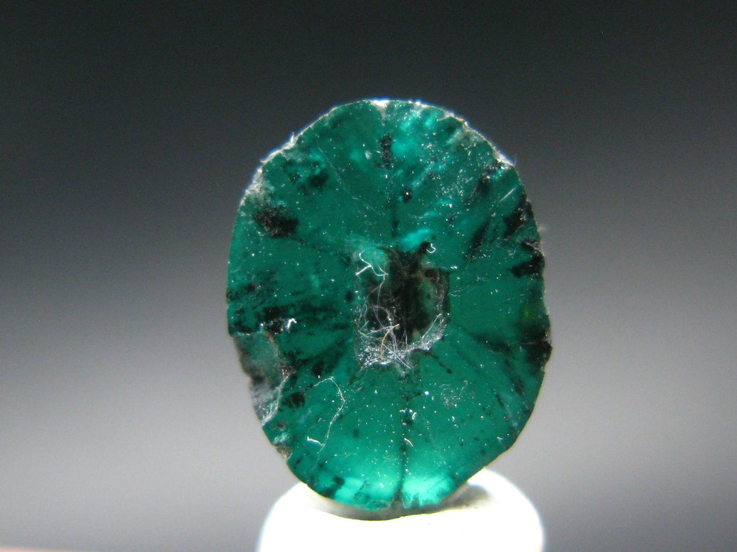 Beautiful Rare Gem Trapiche Emerald From Colombia - 1.62 Carats - 10x8mm