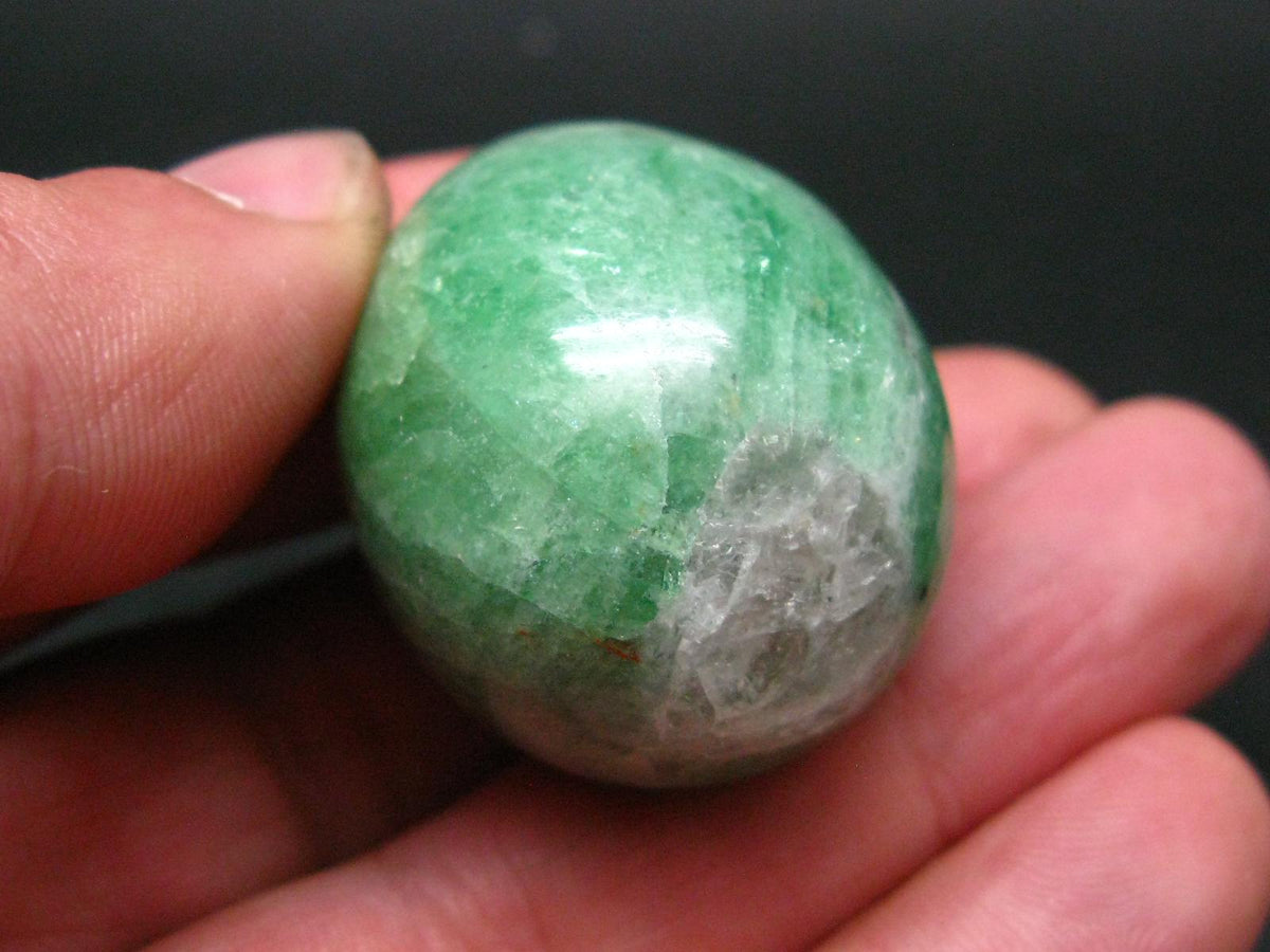 Gem Tsavorite Garnet Egg From Tanzania - 59.11 Grams - 1.6"