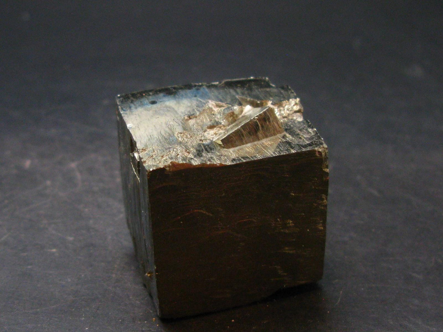 Perfect Pyrite Cube Crystal from Spain - 1.3" - 130.0 Grams