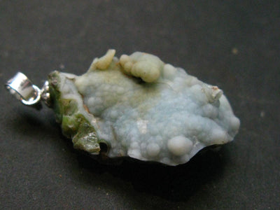 Ajoite in Quartz Silver Pendant from Messina S. Africa - 1.3" - 3.21 Grams