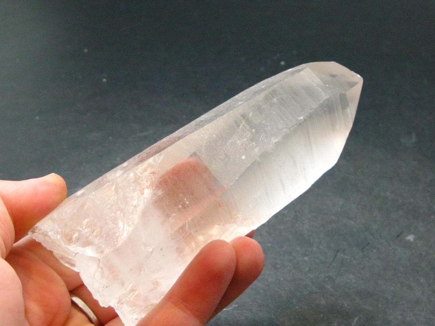 Record Keeper Lemurian Seed Quartz Crystal From Brazil - 4.3"
