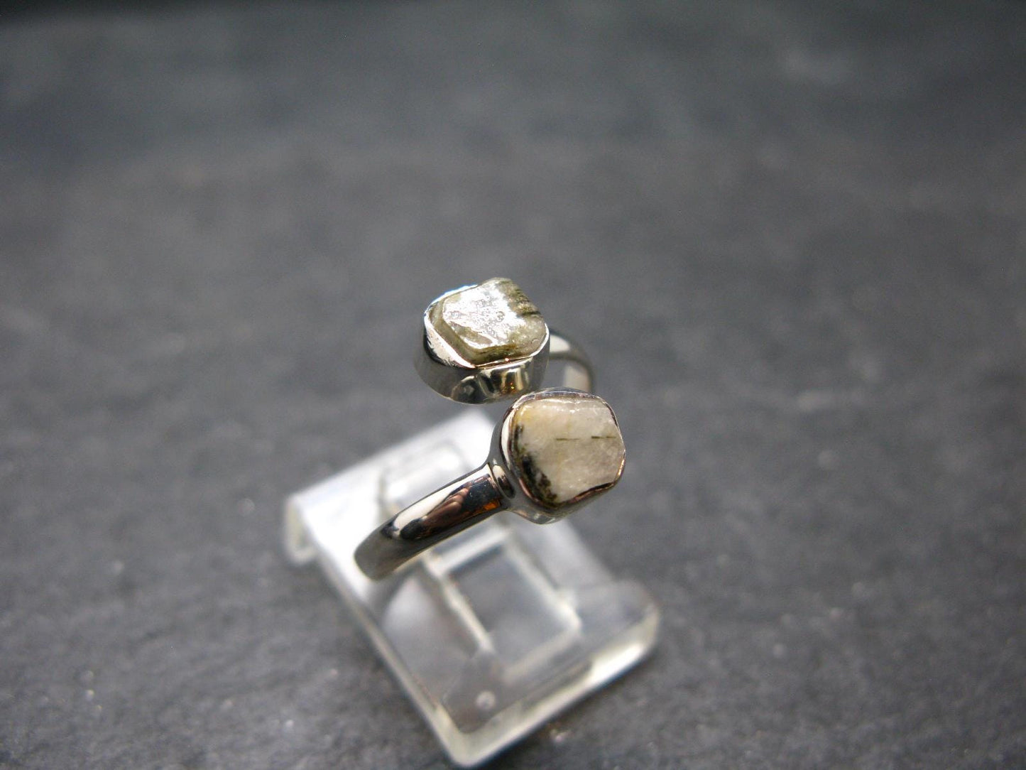 Phenakite Phenacite Crystal Silver Ring From Russia - Size 7 - 2.25 Grams
