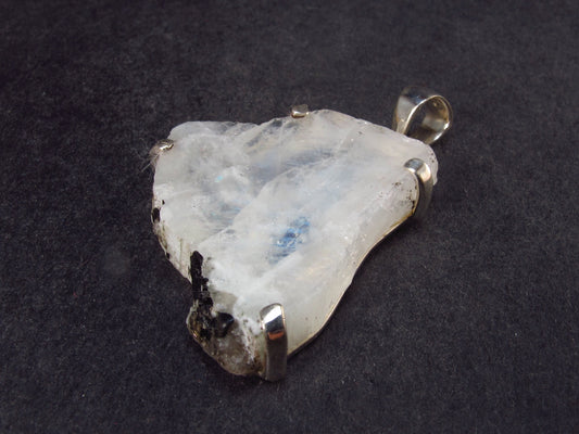 Natural Glow From Inside Moonstone 925 Silver Pendant - 1.7" - 10.2 Grams