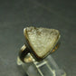 Natural Gem Raw Libyan Desert Glass Tektite Sterling Silver Ring from Libya - Size 6 - 6.47 Grams