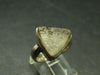 Natural Gem Raw Libyan Desert Glass Tektite Sterling Silver Ring from Libya - Size 6 - 6.47 Grams