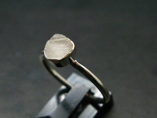 Phenakite Phenacite Crystal Silver Ring From Brazil - Size 7 - 1.84 Grams