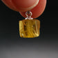 Gem Heliodor Golden Beryl Silver Pendant From Tajikistan - 6.60 Carats - 0.7"
