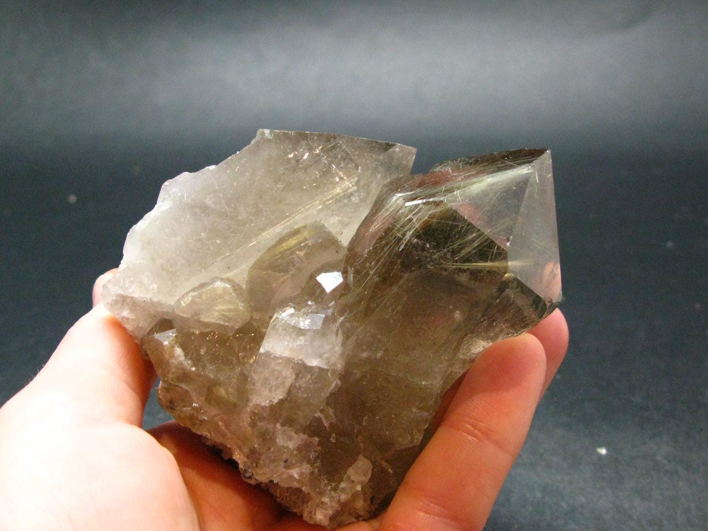Large Rutilated Quartz Crystal from Brazil - 3.1" - 259.28 Grams
