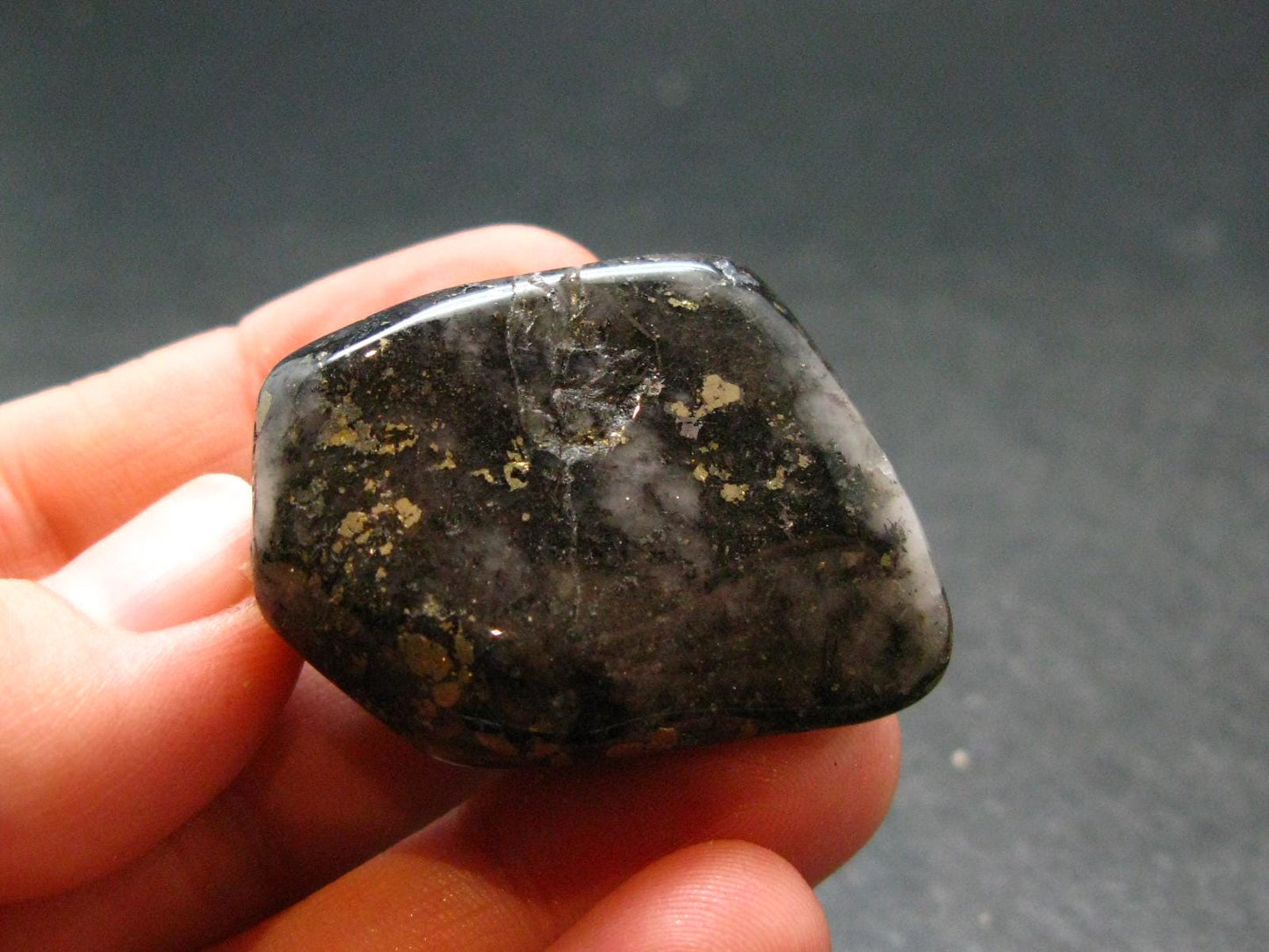 Healers Gold Tumbled Stone From USA - 1.4" - 26.09 Grams
