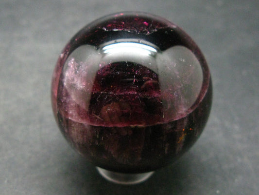Red Tourmaline Rubellite Sphere Ball From Russia - 1.6" - 94.29 Grams