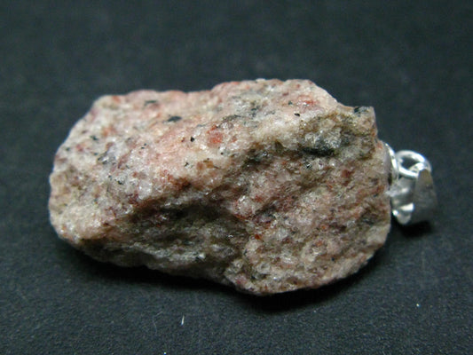 Rosophia Stone Silver Pendant From Rocky Mountains - 1.2" - 5.1 Grams