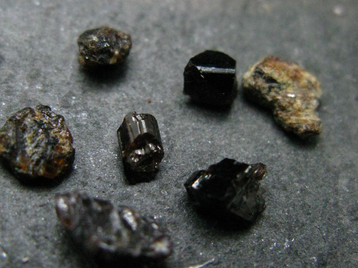 Lot of 10 Rare Painite Crystals From Burma - 4.39 Carats