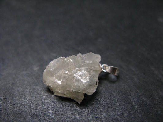 Phenakite Phenacite Crystal Silver Pendant From Russia - 0.9" - 3.14 Grams