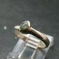 Cute Gem Moldavite Sterling Silver Ring From Czech Republic - Size 5.5 - 1.6 Grams