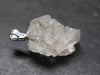 Clear Petalite Crystal Silver Pendant from Brazil - 1.0" - 2.43 Grams