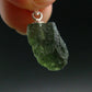 Moldavite Tektite Silver Pendant from Czech Republic - 0.8" - 1.13 Grams