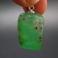 Chrysoprase Silver Pendant From Australia - 1.1" - 4.86 Grams