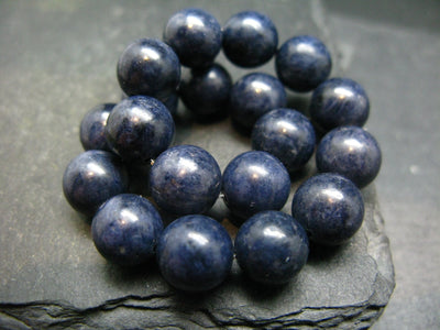 Blue Sapphire Genuine Bracelet ~ 7 Inches ~ 10mm Round Beads