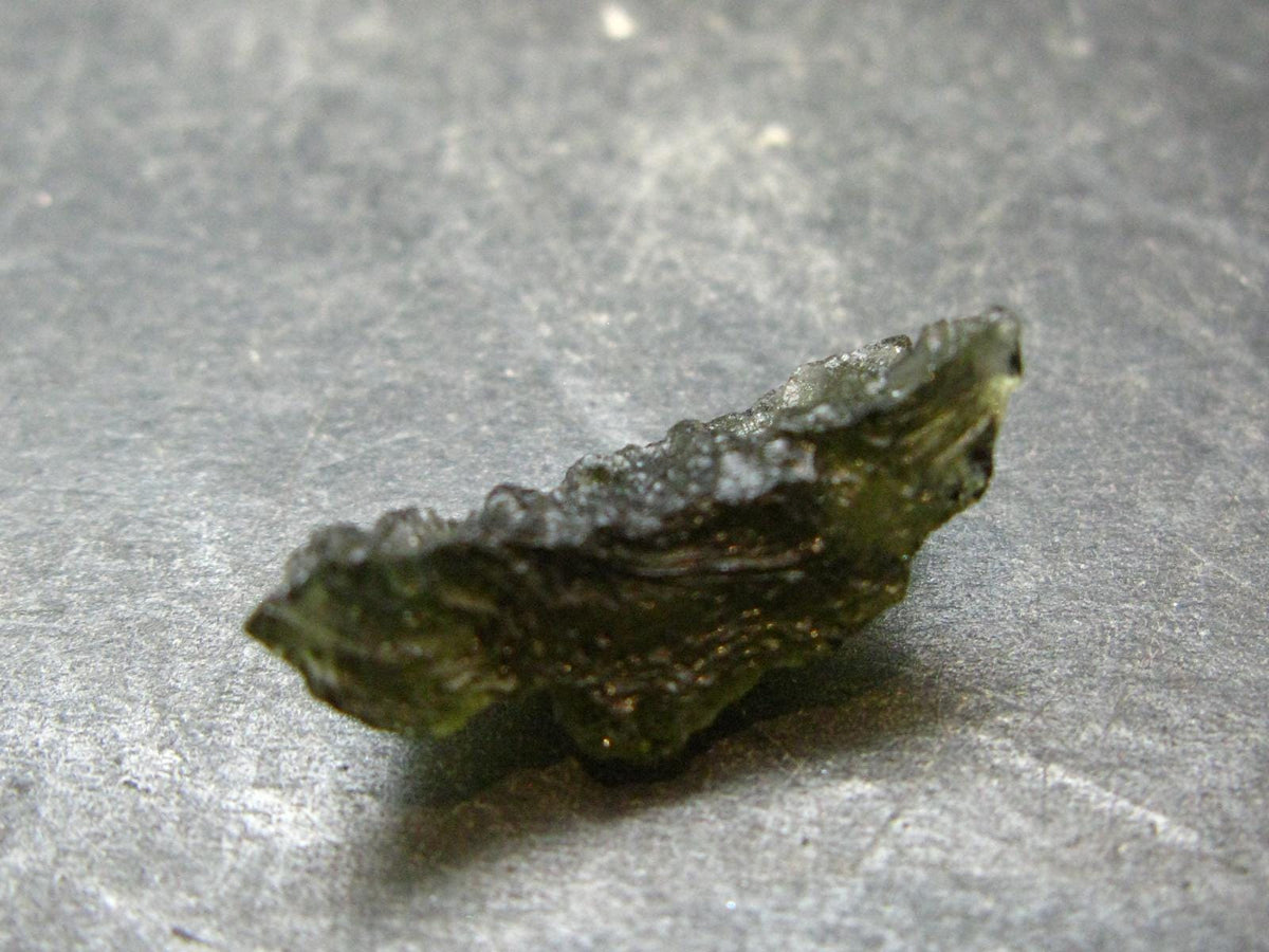 Moldavite Tektite Raw Piece from Czech Republic - 0.9" - 8.50 Carats - 1.70 Grams