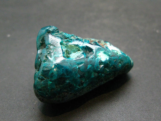 Very Nice Tumbled Dioptase Stone from Congo - 1.5" - 32.17 Grams
