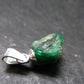 Gem Emerald Beryl Crystal Silver Pendant From Colombia - 3.0 Carats