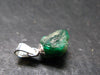 Gem Emerald Beryl Crystal Silver Pendant From Colombia - 3.0 Carats