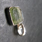 Natural Gem Moldavite Tektite SS Pendant From Czech Republic - 1.20 Grams - 0.7"