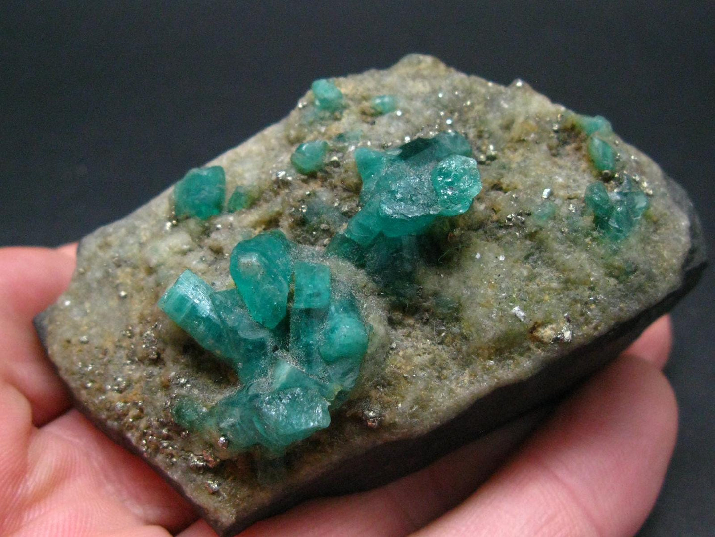 Emerald Beryl Crystal On Matrix From Colombia - 3.2"