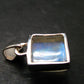 Natural Glow From Inside Moonstone Silver Plated Pendant - 0.7" - 2.57 Grams