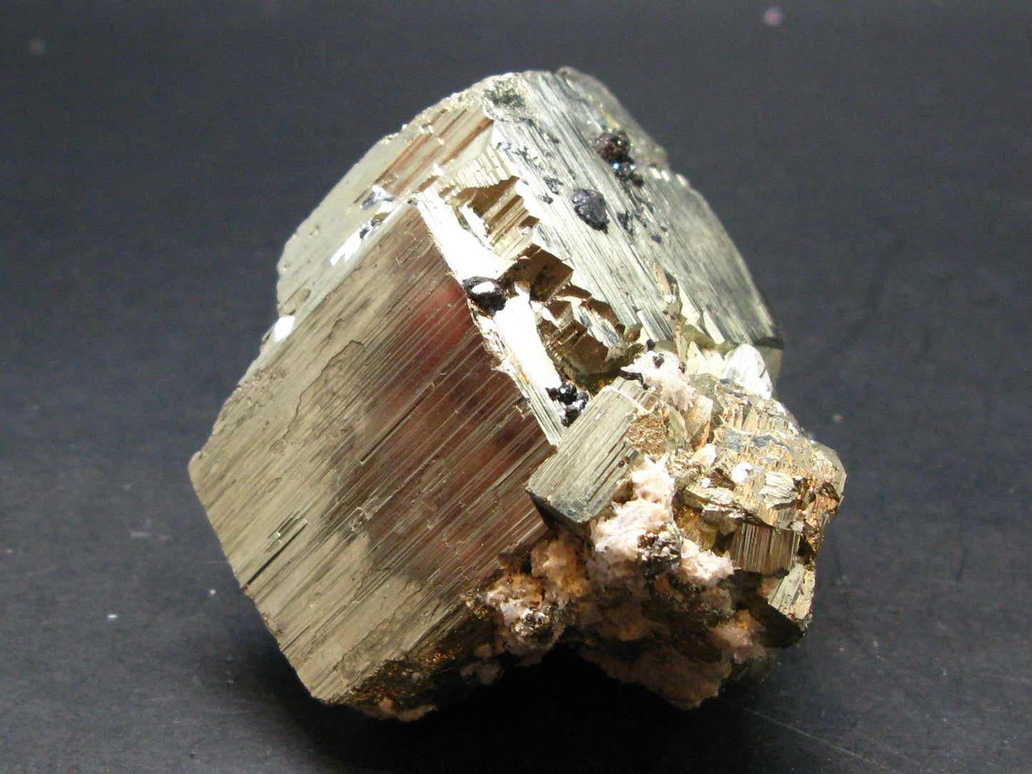 Perfect Pyrite Cube Crystal from Spain - 2.6" - 318 Grams