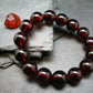 AAA Grade Garnet Hessonite Genuine Bracelet ~ 8 Inches ~ 15mm Round Beads