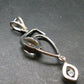 Herkimer Diamond Silver Pendant - 2.1" - 5.43 Grams