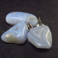 Lot of 3 Blue Lace Agate Pendants From Namibia