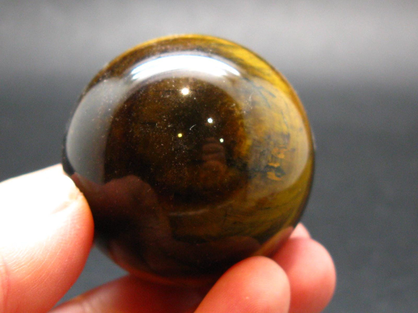 Tiger Eye Sphere From South Africa - 1.6"