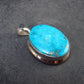Turquoise Silver Pendant - 1.2" - 6.30 Grams