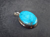 Turquoise Silver Pendant - 1.2" - 6.30 Grams