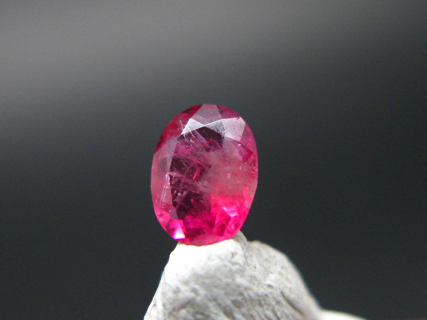 Beautiful Rare Gem Bixbite Red Beryl Emerald Cut Stone From Utah USA - 0.22 Carats - 4.8x3.3 mm