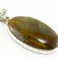 Tiger Eye Sterling Silver 925 Pendant - 1.8"