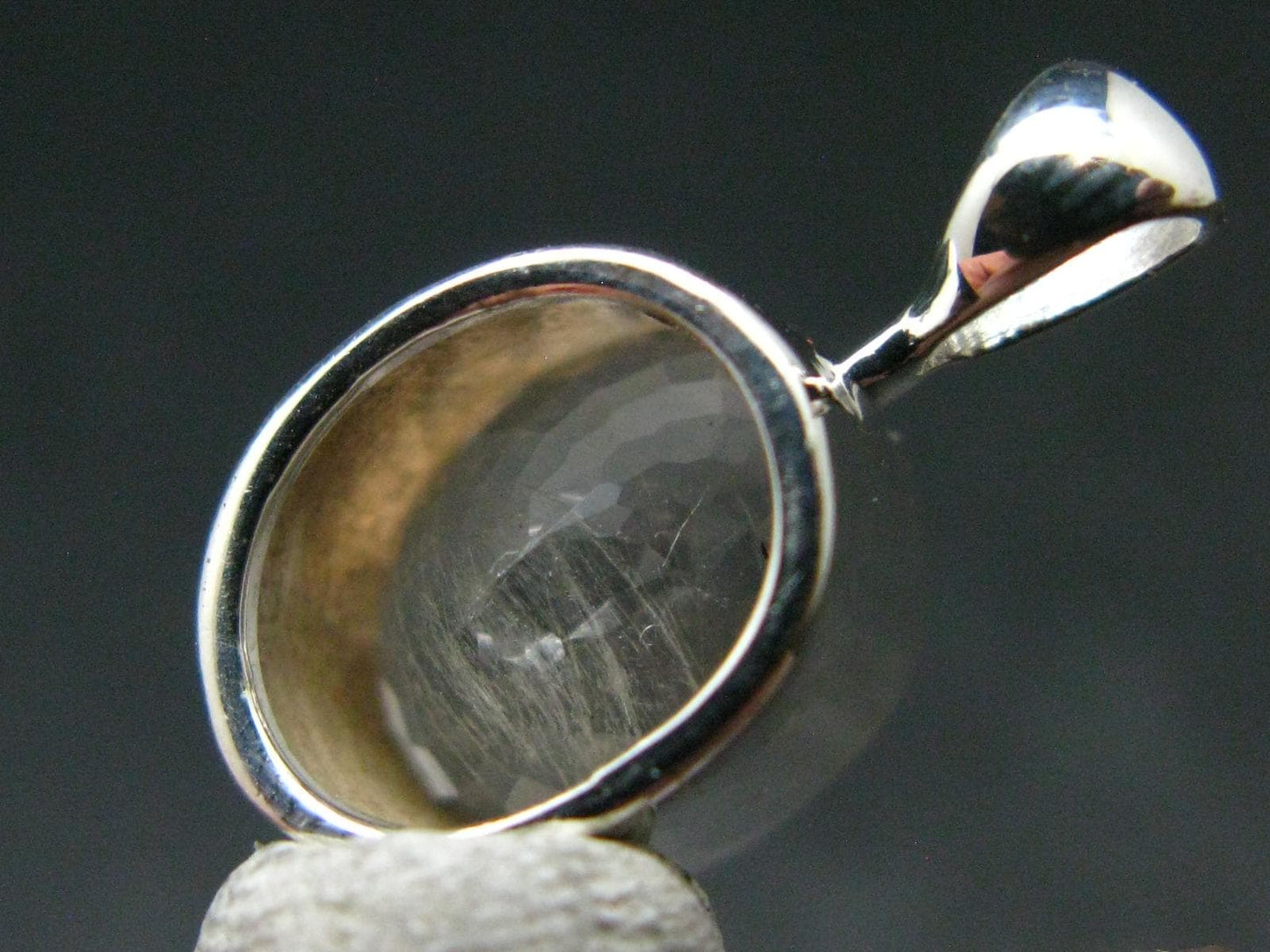 Gem Phenakite Phenacite 5.93 Carats Facetted Pendant from Russia - 2.64 Grams - 0.8"