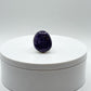 Beautifully Oval Charoite & Sterling Silver Ring - Size 11.5