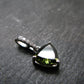 Moldavite Tektite Silver Pendant from Czech Republic - 0.7" - 1.0 Grams