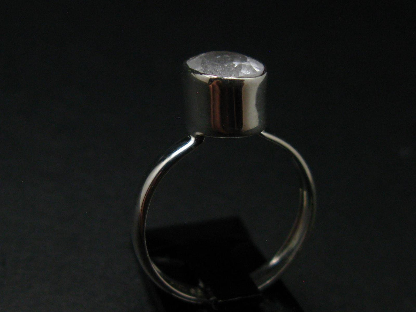 Phenakite Phenacite Crystal Silver Ring From Russia - Size 7 - 2.23 Grams