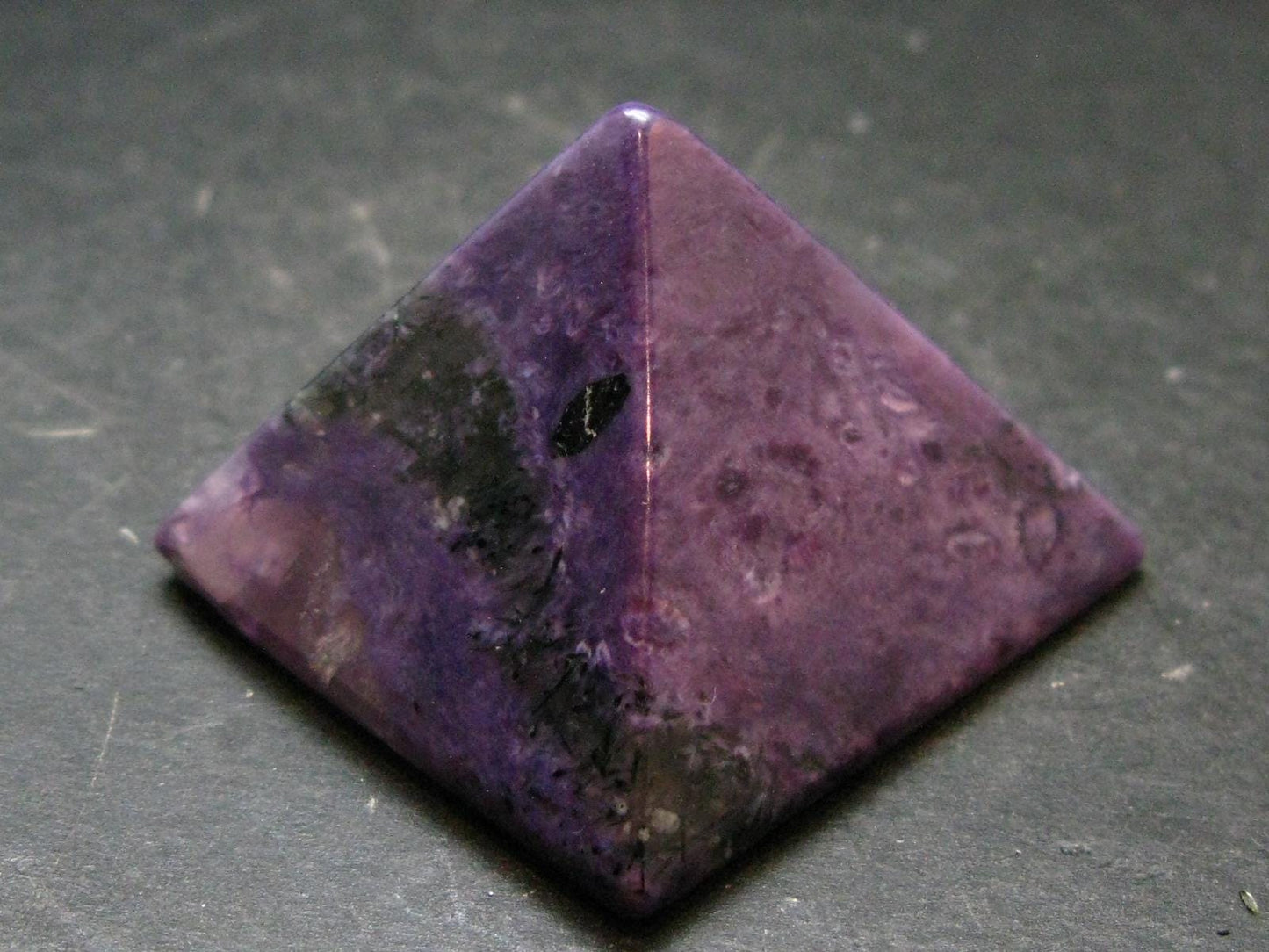 Rare High-Quality Charoite Pyramid From Russia - 1.6" - 50.0 Grams