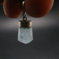 Fantastic Gemmy Aquamarine Crystal Silver Pendant From Brazil - 0.9" - 1.84 Grams
