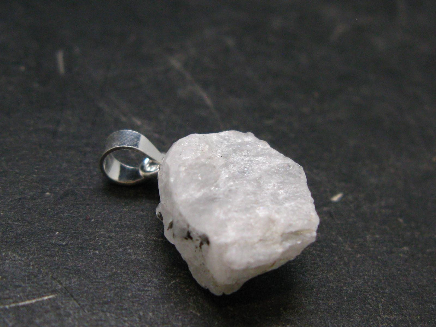 Phenakite Phenacite Crystal Silver Pendant from Russia - 0.7" - 1.57 Grams
