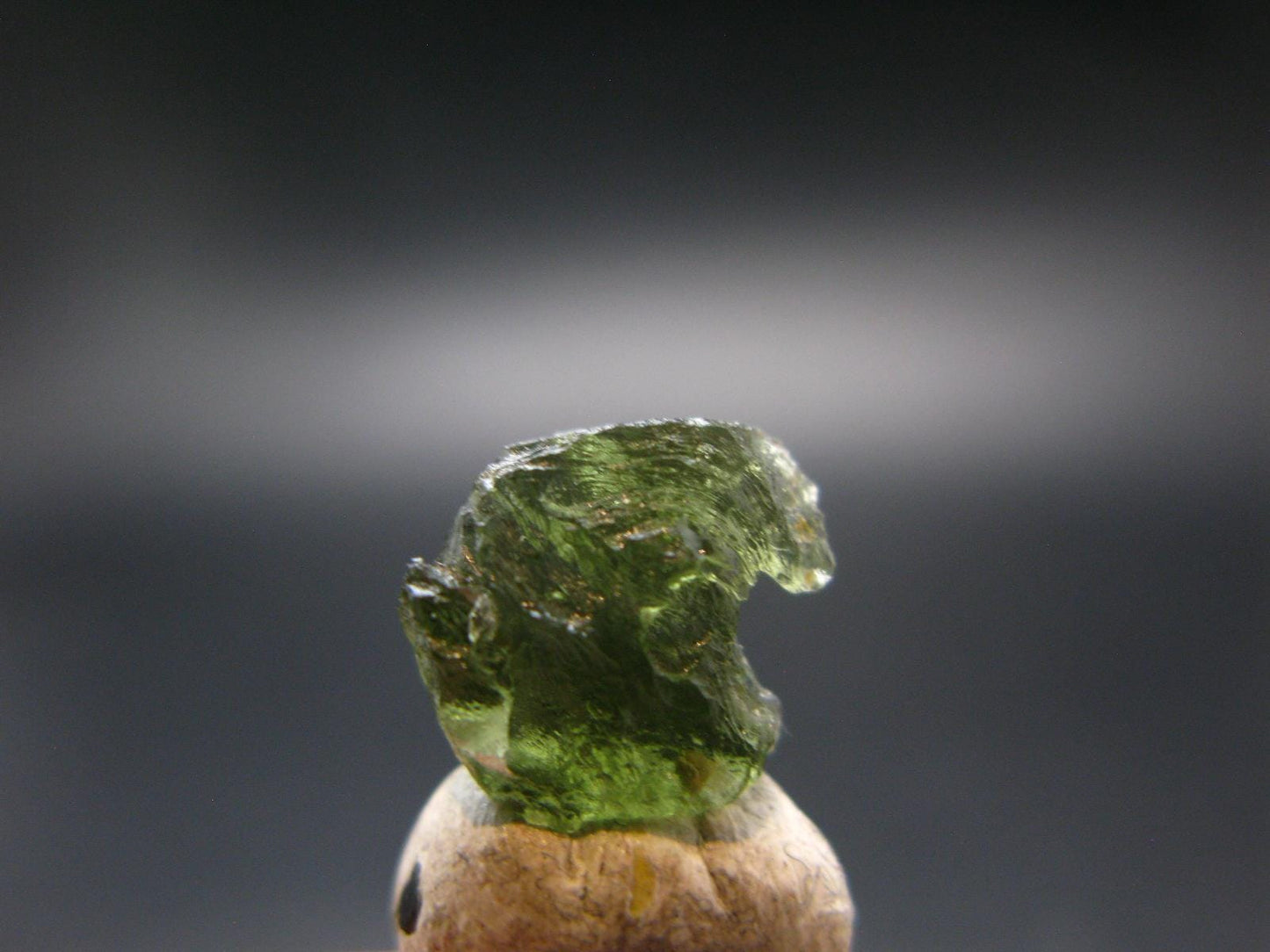 Moldavite Tektite Raw Piece from Czech Republic - 0.4" - 4.80 Carats - 0.96 Grams