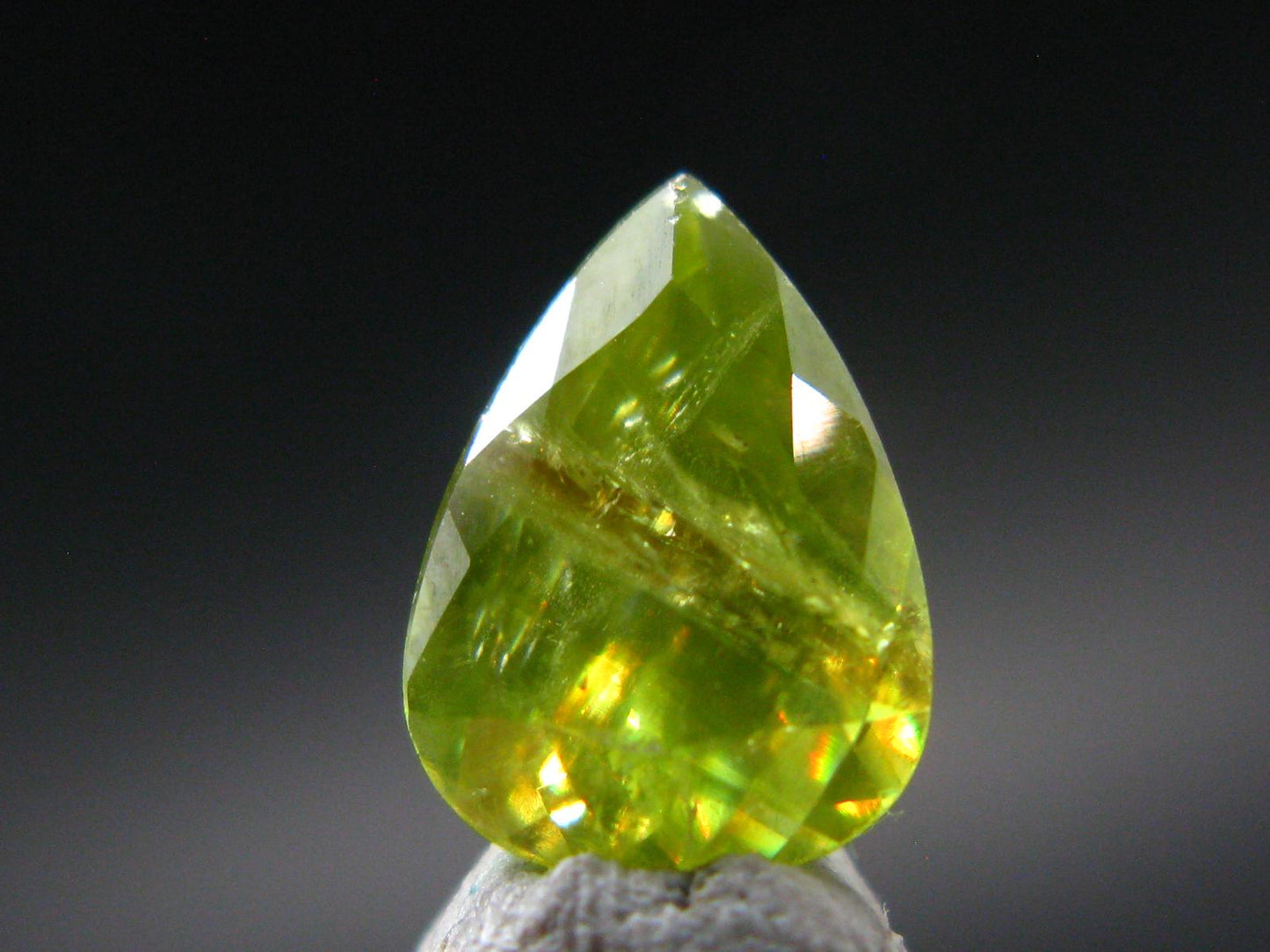 Rare Titanite Sphene Gem Cut Stone From Brazil - 2.42 Carats